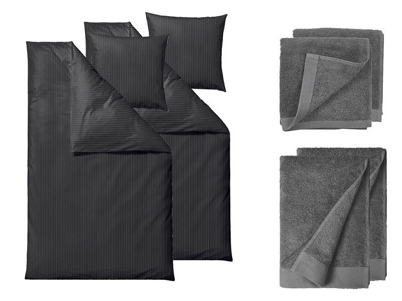 Södahl sengesæt+håndklæder Organic Common i flere variationer 220 cm Grå farver - 23111
