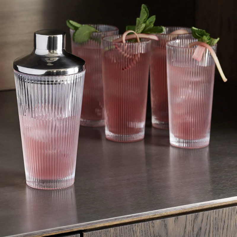 Pilastro cocktail shaker & long drink glas