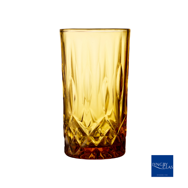 Lyngby Glas Sorrento Highball, 8 stk. - Valgfri farve Amber 27782 + 27782