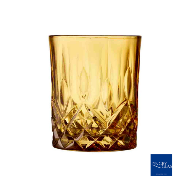 Lyngby Glas Sorrento whiskeyglas, 8 stk. - Valgfri farve Amber 27735 + 27735