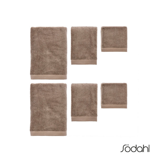 Södahl Comfort Organic Håndklæder, 6 stk. - Valgfri farve Taupe (30924)