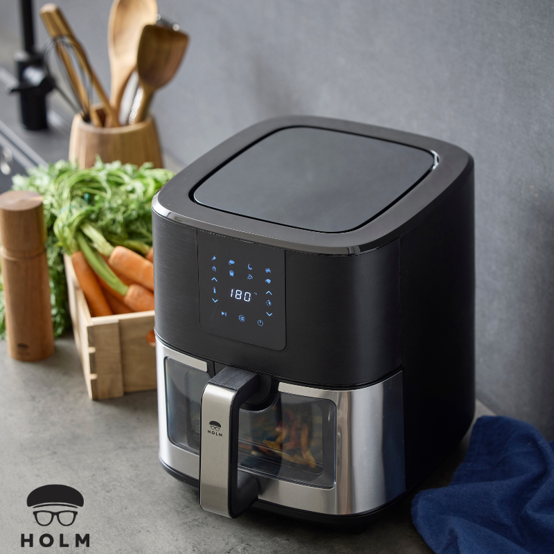 Holm airfryer med vindue 9 L. 1700 Watt