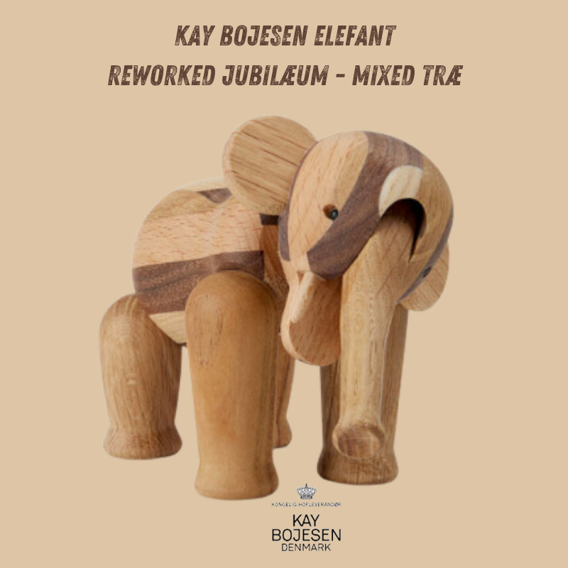 Kay Bojesen - Mini Elefant Reworked jubilæum - mixed træ