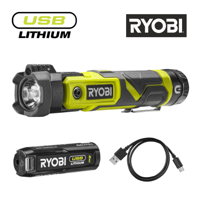 Ryobi Lommelygte set