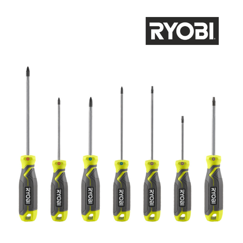 Ryobi Skruetrækker sæt med 7 dele