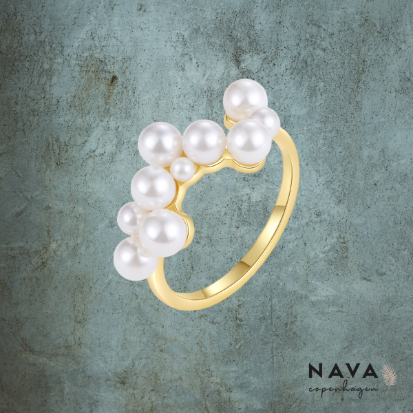 Qaraah Ring - Valgfri farve Forgyldt - Str. 58