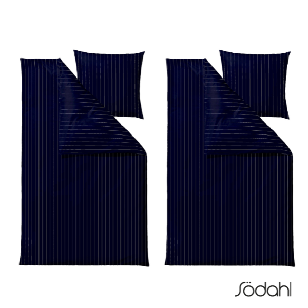 Södahl Sengesæt, Zen - Valgfri  Navy (140x200 cm)-33960