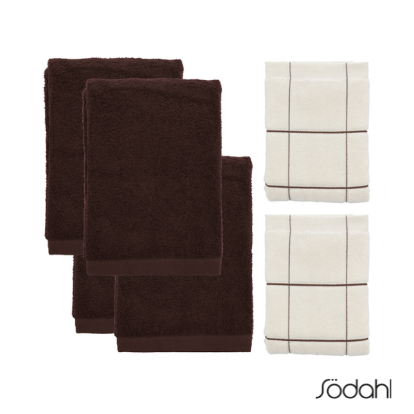 Södahl Comfort Organic og Vista håndklæder - valgfri farve Offwhite, Vista &amp; taupe, Comf.(34132)