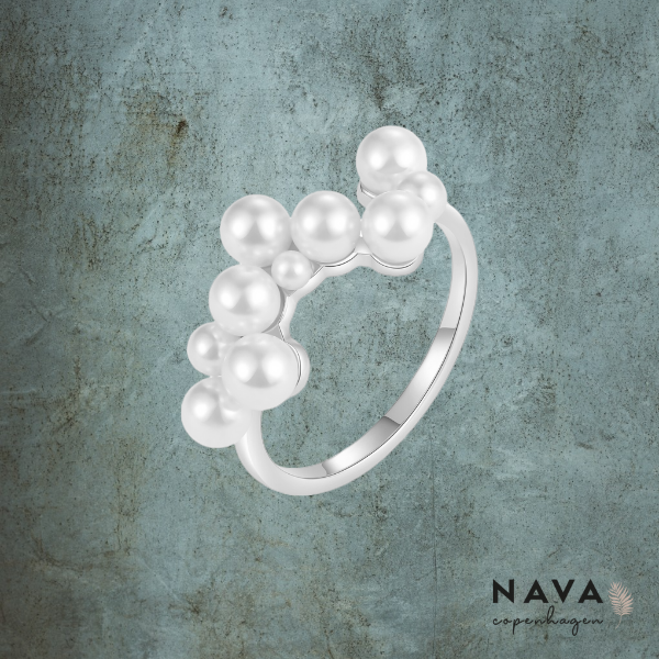 Qaraah Ring - Valgfri farve Sølv - Str.56