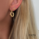 Nara og Joya Petite Studs ørering sæt - Valgfri farve Forgyldt