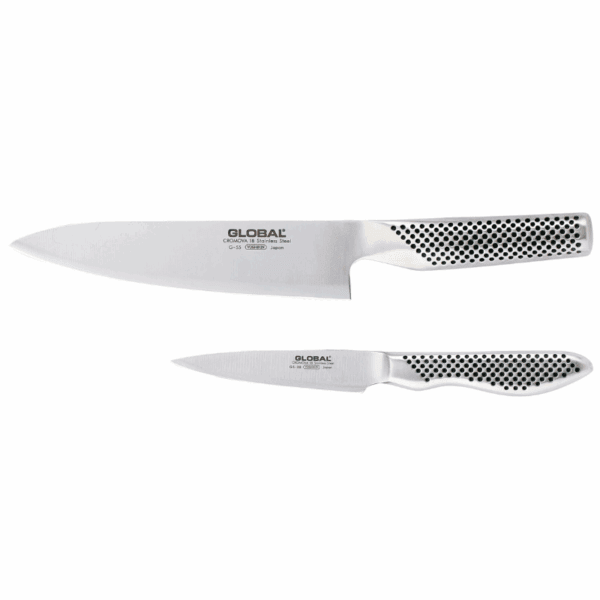 Alsidigt knivsæt med kokkekniv og skrællekniv - Billede 2