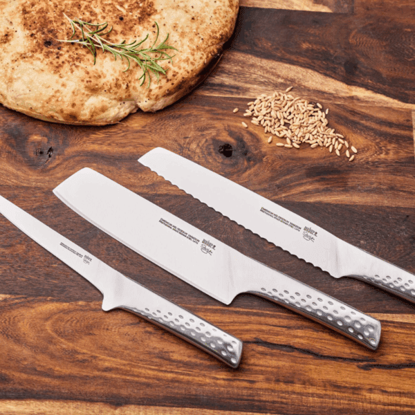 Knivsæt med 3 klassiske knive fra Weber