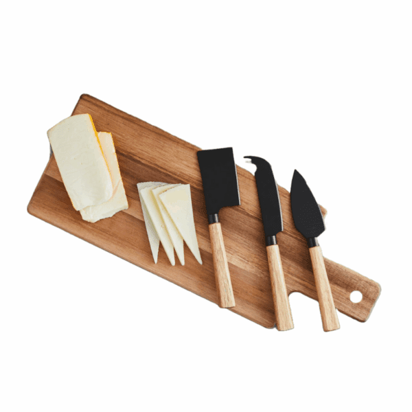 Hâws Santo Cheese Set – 3 Knives and Cutting Board - Billede 2