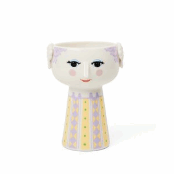 Bjørn Wiinblad Eva Urtepotteskjuler på fod Ø15,5 cm & vase H15 cm - Billede 3
