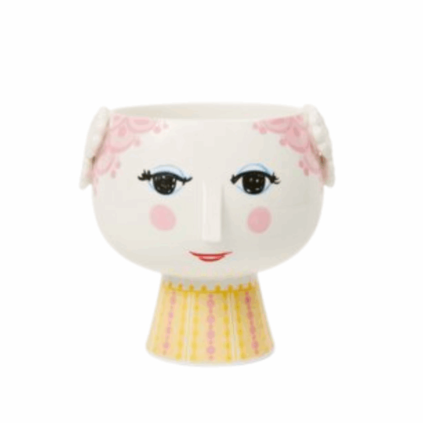 Bjørn Wiinblad Eva Urtepotteskjuler på fod Ø15,5 cm & vase H15 cm - Billede 2