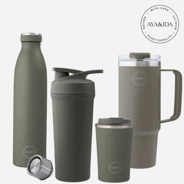 Drinking bottle + shaker + thermo cup + cup2go - AYA&IDA - Billede 3
