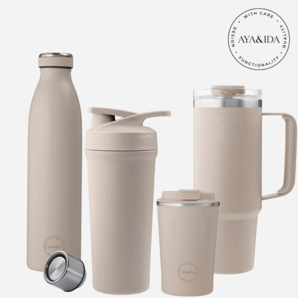 Drinking bottle + shaker + thermo cup + cup2go - AYA&IDA - Billede 2