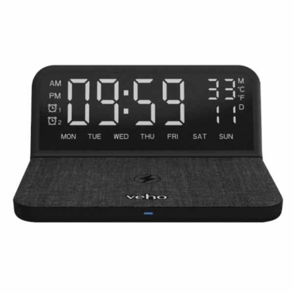 Veho Digital Alarm klokke & Trådløs oplader - Billede 2