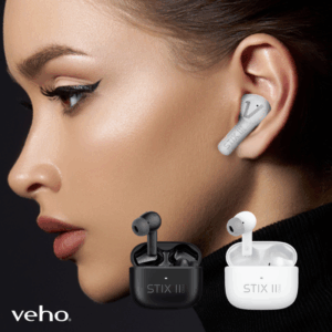 Veho Stix II Pro øretelefoner m. Noise Cancelling