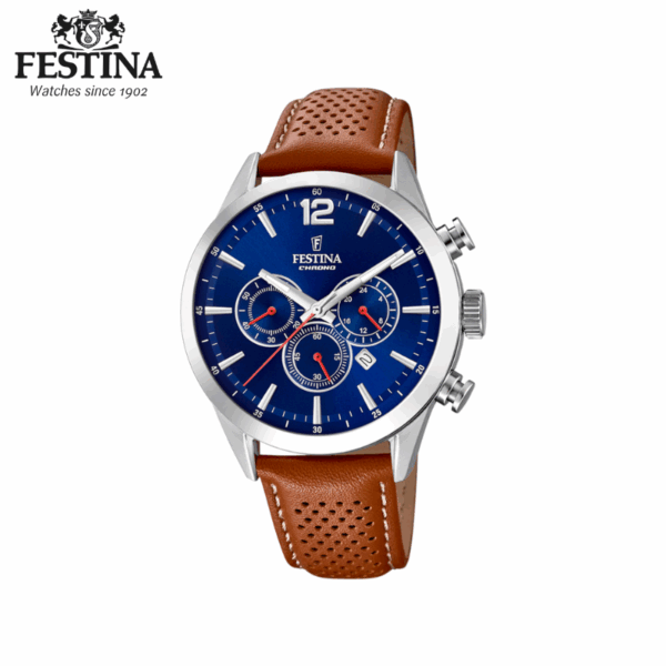 Festina Herreur Chrono Læderrem - Billede 4