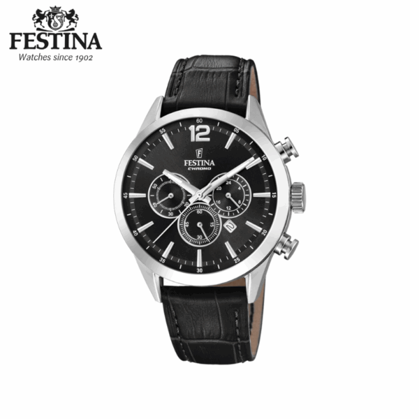 Festina Herreur Chrono Læderrem - Billede 3