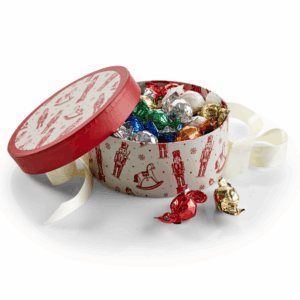 Hatteæske Nutcracker, Stor - Julemix 600 g.
