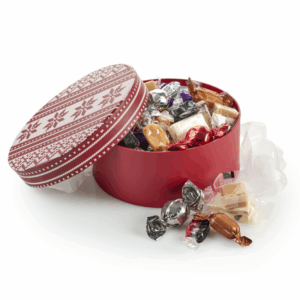 Hatteæske Sweater, Stor - Julemix 600 g.