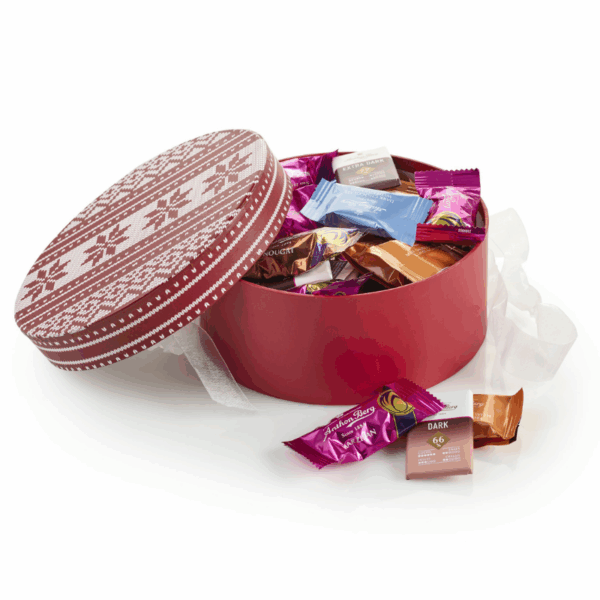 Hatteæske Sweater, Stor - Anthon Berg Mix 500 g.