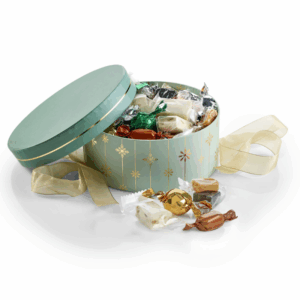 Hatteæske Mint Snefnug, Stor - Julemix 600 g.