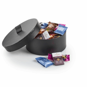 Hatteæske Sort m/Hank, Stor - Anthon Berg Mix 500 g.