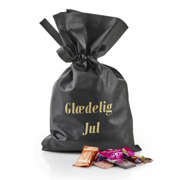 Sort stofpose med 1500 g. Anthon Berg Mix