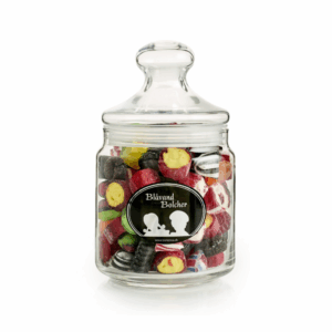 Apoteker glas med Blåvand Bolcher 500 g