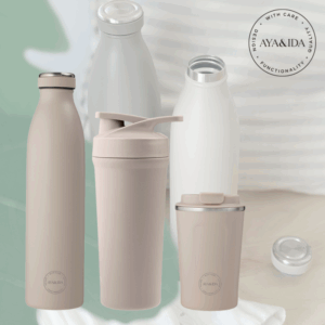 Drinking Bottle + Shaker + Cup2Go - AYA&IDA