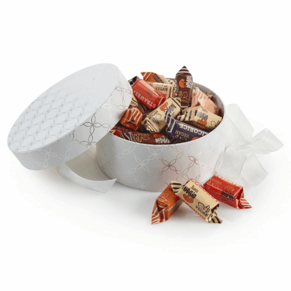 Hatteæske Hvid Sølv - Økologisk & Vegansk Fudge - Mix
